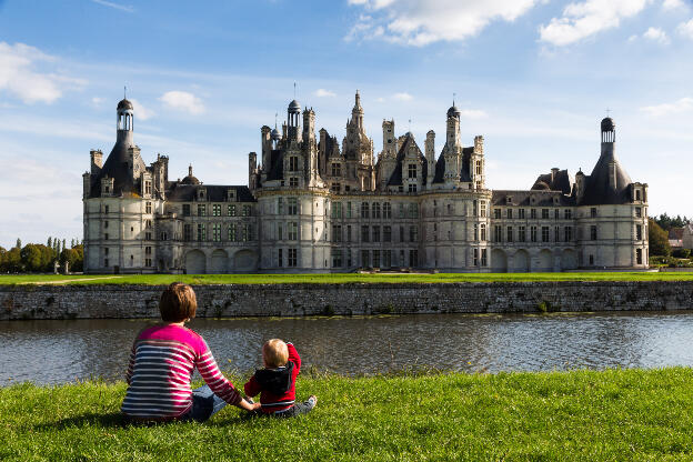 Avec maman à Chambord