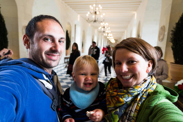 Dans la galerie à Chenonceau