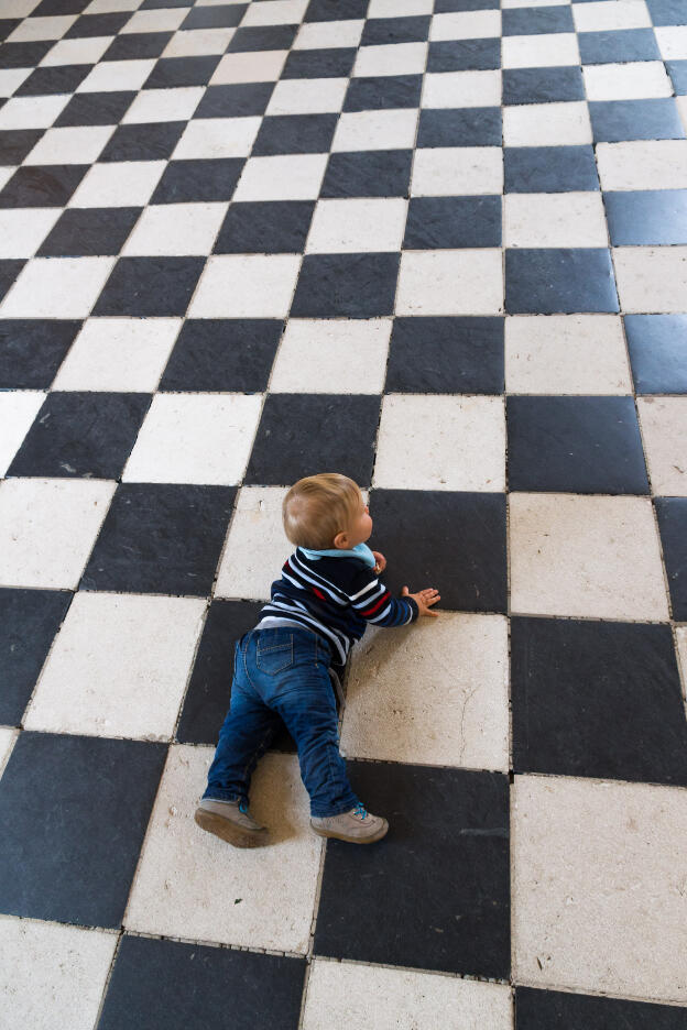 Dans la galerie à Chenonceau