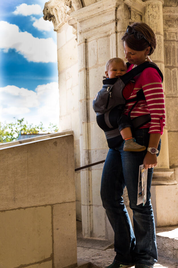 Avec maman à Bloyes